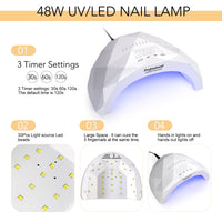 Professional UV/LED Nail Lamp — 48W 3